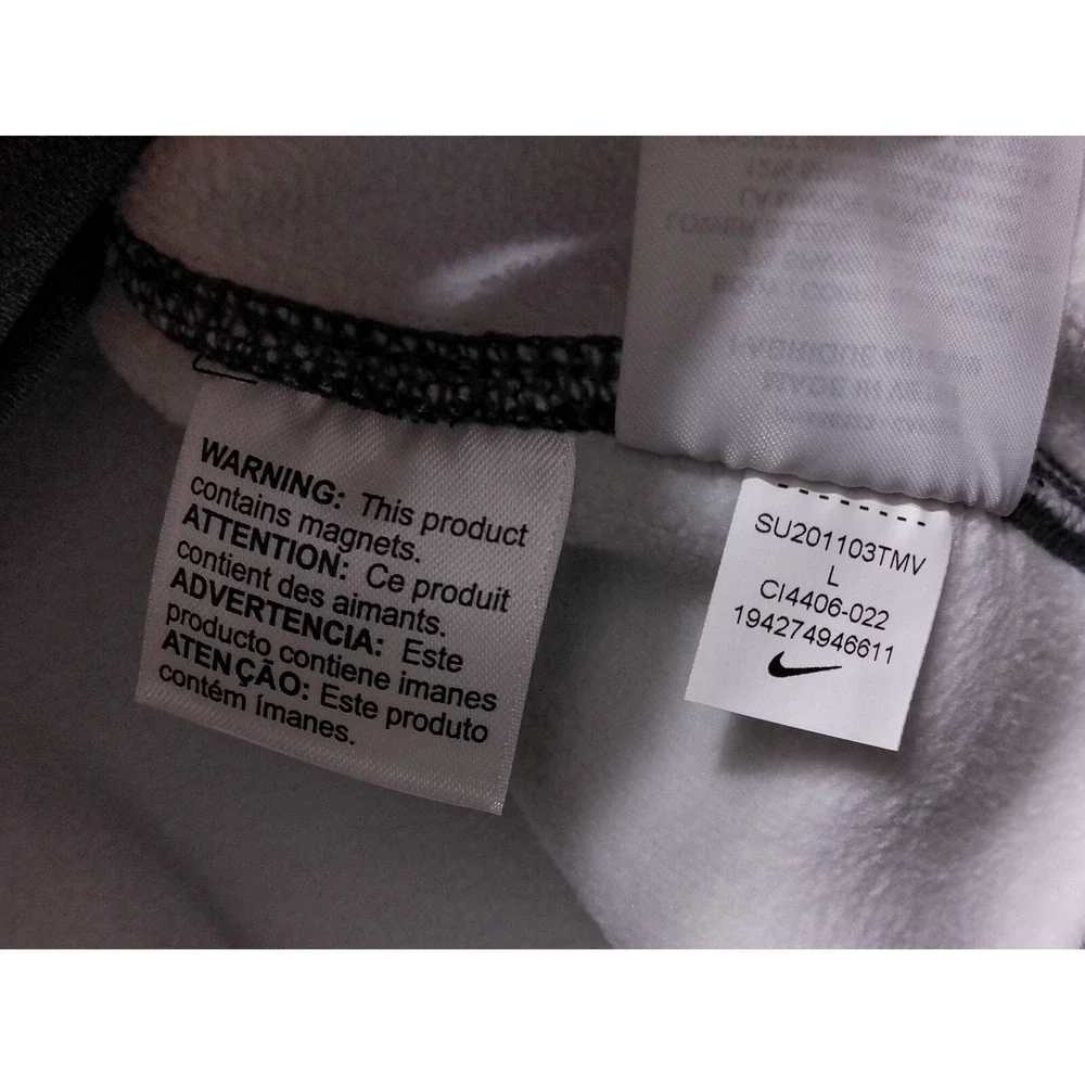 NIKE Men's Therma Heavy Hoodie CI4406 Gray‎ Blue Large L